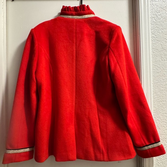 Elegant Red Embroidered Women's Jacket - Picture 7 of 7